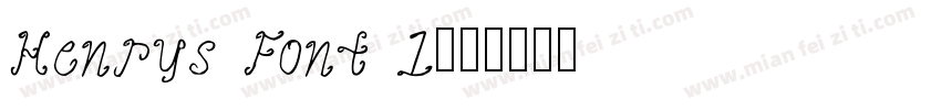 Henrys Font 1字体转换